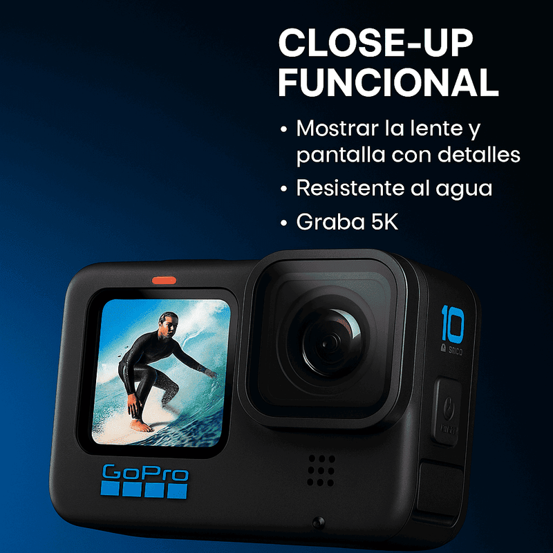 Cámara GoPro 5K + Funda Ultrarresistente de Regalo [Promoción de Cumpleaños]