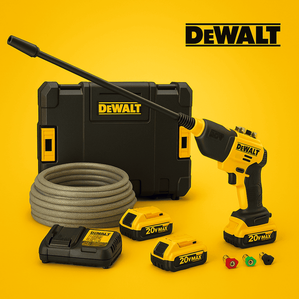 Kit DeWalt: Hidrolavadora Portatil + ACCESORIOS + 2 Baterias de Regallo 48V - CIERRE DE LA TIENDA